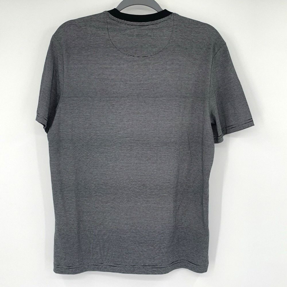 Original Penguin True Black Stripe Mens Short Sleeve T-Shirt w/ Pocket Size Med - Picture 9 of 9